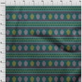 thumbnail image 3 of oneOone Cotton Poplin Fabric Stripe|Chevron & Tree Block Printed Fabric 1 Yard 42 Inch Wide, 3 of 4