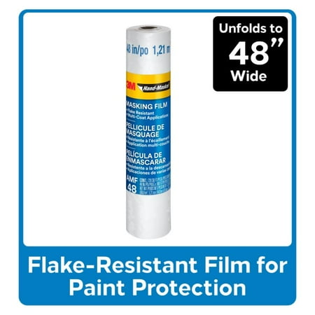 3M Hand-Masker Advanced Masking Film, 48 in x 180 ft x .35 mil 1,21 m x 54,8 m x .00889 mm