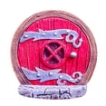 thumbnail image 2 of Joernso Fairy Door Engraved Scene Layout Boxwood Creative Yard Art Sculpture Elf Door for Outdoor, 2 of 8
