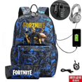 thumbnail image 1 of Fortnite Game Backpack Student Bag Usb Charging 3d Fortnite Backpack Travel Backpack Girls Boys Laptop Dayback, 1 of 2