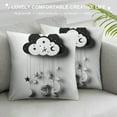 thumbnail image 3 of Nawypu Cartoon Moon Cloud Stars Throw Pillow Covers Set Cute Kids Cushion Pillowcases for Home Sofa Decor, 3 of 5