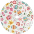 thumbnail image 1 of FMSHPON Easter Tree Skirt Colorful Eggs Bunny Xmas Christmas Tree Skirt Stand Mat for Holiday Party Decoration Indoor Outdoor 36 inches, 1 of 6