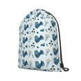thumbnail image 2 of XMXT Waterproof Gym Bag, Blue Birds Leaf Background Drawstring Backpack for Men, m, 2 of 8