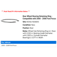 thumbnail image 2 of Rear Wheel Bearing Retaining Ring - Compatible with 2000 - 2008 Ford Focus 2001 2002 2003 2004 2005 2006 2007, 2 of 2