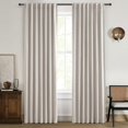 thumbnail image 1 of Cortinas QjmyDeco, modernas, neutras, 229 x 229 cm, lino opaco, paquete de 2, 1 of 8