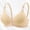 Beige, variant on Women's Wireless Bras Spliced Back Hook Breathable Classic Casual Inner Wear
