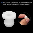 thumbnail image 4 of Uxcell 30Pcs Snap Rubber Grommet Plug Mount Dia 6.5mm ID 4mm Seal Anti-Scratch Electrical Box Cable Pipe White, 4 of 6
