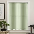 thumbnail image 4 of Sage Green Ombre Semi Sheer Curtains Drapes for Living Room,Bedroom,French Doors Window 108 Inches Long,Modern Abstract Art Farmhouse Gradient Rod Pocket Chiffon Curtain Drapery Voile Drape Panel, 4 of 6