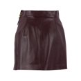 thumbnail image 2 of Elisabetta Franchi Fitted Leather Skirt With Subtle Wrap Design (Women's), 2 of 3