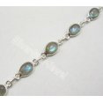 thumbnail image 2 of SilverStarJewel 925 Sterling Silver Blue Flash Labrdorite Multi Gemstone Bracelet 7 1/2", 2 of 2