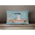 thumbnail image 4 of Blue Bedlington Terrier Sweet Home Canvas Fabric Decorative Pillow, 4 of 4