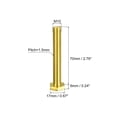thumbnail image 2 of Unique Bargains Brass Hex Bolts, M10x70mm 1 Pack Fully Thread Grade 4.8 Machine Screws, 2 of 4