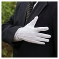 thumbnail image 3 of Gupgi 1 Paire de Gants d'Uniforme Formels Blancs pour Hommes, 3 of 5