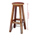 thumbnail image 4 of vidaXL Bar Stool Solid Reclaimed Wood, 4 of 5