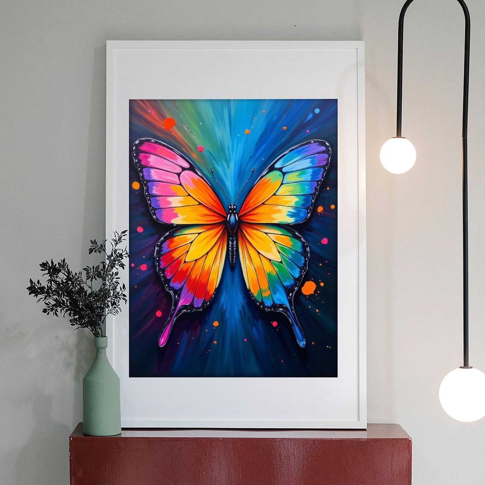 Diamond Art Kit for Adults, Colorful Butterfly Art Canvas Diamond Painting for Adults Beginners, 5D DIY Diamond Art Painting Kits, Colorful Diamond Painting Craft for Home Decor 12x16