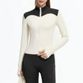 thumbnail image 3 of DAFPZW Women's Lightweight Running Jackets Full Zip Workout Jacket Slim Fit Yoga Athletic Sportswear Tops with Thumb Holes, 3 of 9