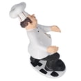 thumbnail image 2 of Chef Figures Décoratif, Exécution Exquise Multi But Cuisine Ornements Résine Matériel pour les Restaurants, 2 of 8