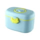 thumbnail image 5 of Contenedor de leche en polvo, soporte para aperitivos y frutas, diseño de doble capa Talla S Azul, 5 of 9