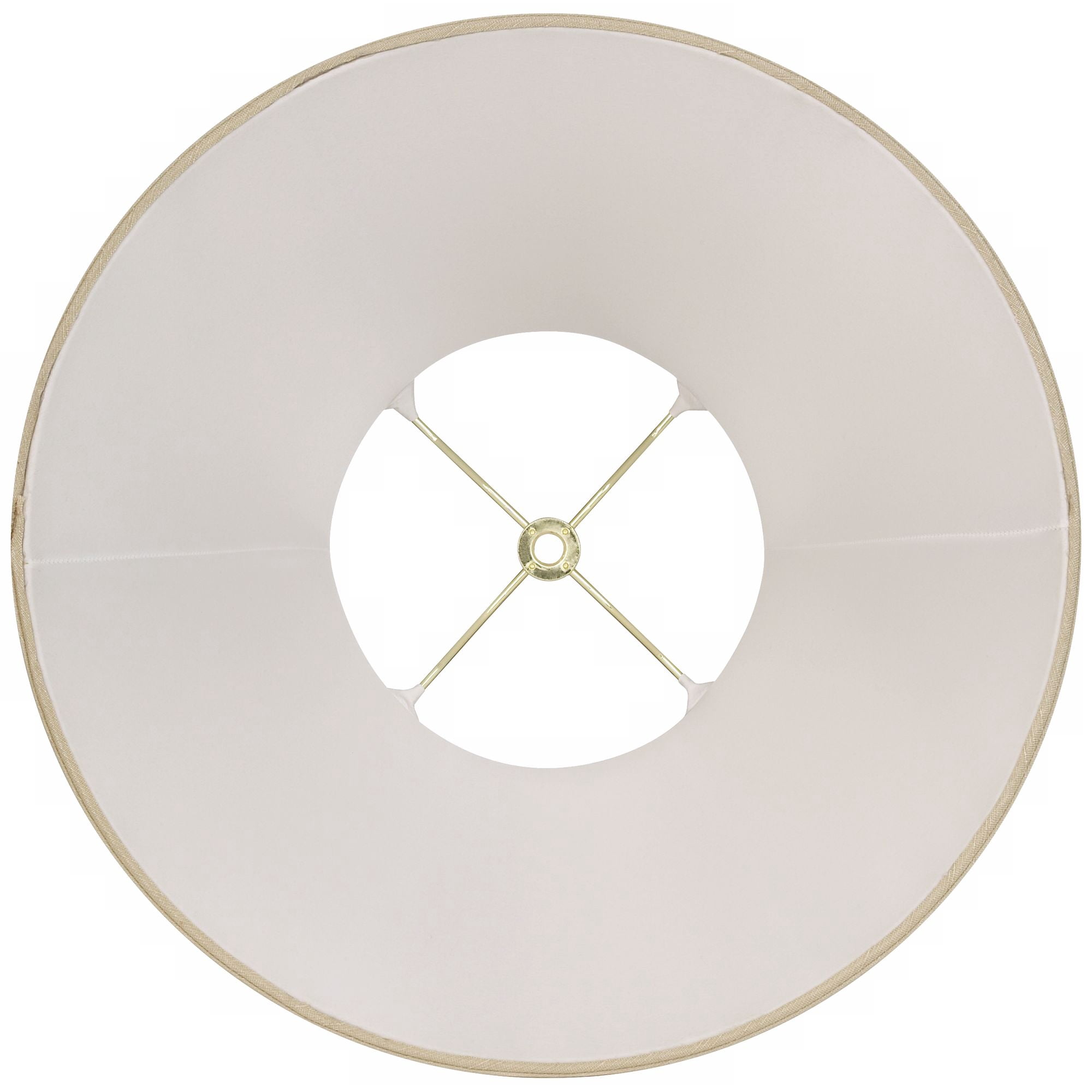 Imperial Shade Set of 2 Taupe Medium Bell Lamp Shades 7" Top x 14" Bottom x 11" High (Spider) Replacement with Harp and Finial