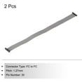 thumbnail image 3 of IDC 30Pin Flat Ribbon Cable, 1.27mm Pitch FC to FC Connector 30cm Length Grey Jumper Wire Computer DVD, 2Pcs, 3 of 5