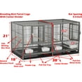 thumbnail image 2 of Stackable Bird Flight Breeder Cage Center Divider Side Nesting Box Doors Metal Bird Cage for Small Birds Lovebirds Finch Canaries Parakeets Cockatiels Budgies, 2 of 9