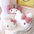 thumbnail image 5 of New My Melody-cojín para la espalda, reposacabezas, funda de cinturón de seguridad, Material de pana, suave, abrazo, juguete de felpa, decoración de coche para chicas, regalos de navidad, 5 of 5