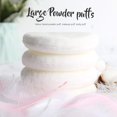 thumbnail image 4 of 4 Inch Powder Puff, Ultra Soft Washable Large Round Velour Body Powder Puff Loose Powder Puff , 4 Pcs, 4 of 6
