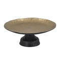 thumbnail image 2 of A&B Home Aluminum Round Tray on Stand - 14"Dia. x 5.5"H - Black/Gold, 2 of 5