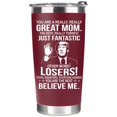 thumbnail image 1 of Vaso de café BETHEGIFT Great Mom de acero inoxidable, 600 ml, rojo, 1 of 7