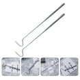 thumbnail image 1 of SKISUNO 2Pcs Silver Snake Catching Hooks Retractable Durable Hooks for Safe Reptile Handling, 1 of 8