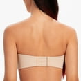 thumbnail image 2 of MELENECA Women's Strapless Bras for Large Bust Minimizer Unlined with Underwire Clear Strap Pale Nude Heather 30B, 2 of 4