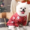 thumbnail image 4 of Ropa cálida para perros Chaqueta con estampado navideño para cachorros Ropa para mascotas de invierno (Rojo L) Tmvgtek Para estrenar, 4 of 9