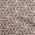 thumbnail image 1 of oneOone Cotton Flex Brown Fabric Geometric Sewing Material Print Fabric By The Yard 40 Inch Wide, 1 of 4