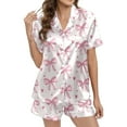 thumbnail image 3 of Womens Pajama Sets Strawberry Printed Short Cute Comfortable Sleepwear Loungewear Nightwear Nightclothes Homewear, 3 of 5