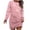 Pink, variant on IROINNID Christmas Dresses for Women Christmas Printed Long Sleeve Round Neck Sweatshirt Short Dresses Savings,Purple