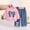 Pink, variant on Wilark Toddler Girls Outfit Sets with Bow Long Sleeve Casual Sweatshirt and Jeans Cute Kids Fall Clothes Hot Pink 3