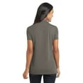 thumbnail image 2 of Port Authority Adult Female Women Plain Short Sleeves Polo Grey Smoke 2X-Large, 2 of 4