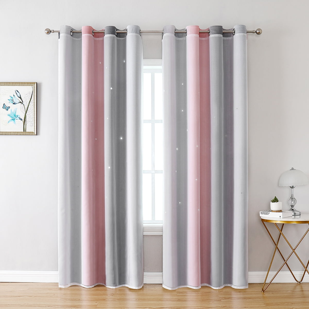 Details about   1/2/4 Panels Window Screening Tulle Drap Voile Valance Ombre Curtains Home Decor 