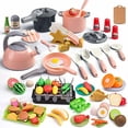 thumbnail image 2 of Accesorios para juguetes de cocina Zero Zoo, 105 piezas, juego de utensilios de cocina para niños, 2 of 6