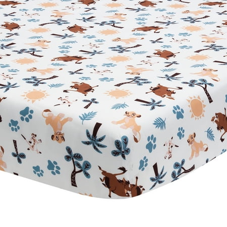 UPC: 0084122790018 | Disney 100% Polyester Fitted Crib Sheets  Baby Lion King Adventure  White