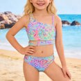 thumbnail image 2 of Gelikeya Two Piece Swimsuits for Girls Bikini Sets Fashion Cute Leopard Printed Bathing Suit Summer Swimwear X03 Multicolour, 8-9 Years, 2 of 8
