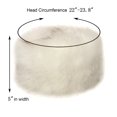 thumbnail image 3 of Sombrero LA CARRIE de pelo sintético para invierno, elástico, estilo cosaco, blanco, 3 of 7