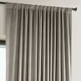 thumbnail image 3 of Half Price Drapes Signature Extra Wide Library Taupe Velvet Hotel Blackout Curtains(1 Panel),100W X 84L, 3 of 6