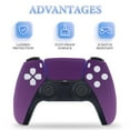 thumbnail image 4 of Skin Sticker for PS5 Slim Standard PS5 Pro Disc Digital Edition Console and Controllers Decals for Playstation 5 (Dark Purple Gradient ,PS5 Pro Standard), 4 of 5