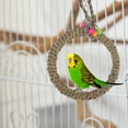 thumbnail image 6 of KONTONTY Climbing Bird Swing Dark Brown Durable Birdcage Perch Stand with Decorative Design, 6 of 8