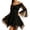 Black, variant on Lmueinov Womens Halloween Dresses Lightweight Off Shoulder Lace Up Corset Waist Flare Long Sleeve Dress for Womens Trendy Asymmetrical Hem Short Dress