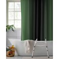 thumbnail image 2 of Split Shower Curtain for Transfer Bench, Green Black Ombre Fabric Shower Curtains for Bathroom, Modern Gradient Abstract Art Tub Sliding Transfer Bench Waterproof Bath Curtains 72"x78", 2 of 9