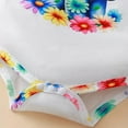 thumbnail image 6 of Gunia Baby Girl Outfit Set Little Child Clothes Summer Ruffle Sleeve Romper Floral Shorts With Headband Lovely 3-6 Months, 6 of 8