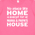 thumbnail image 4 of Inktastic No Place Like Home Except for Nana & Papa's House Boys or Girls Baby T-Shirt, 4 of 5