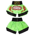 thumbnail image 6 of Sholeno Kids Boys Stylish Printed Boxer Shorts Mid Waist Elastic Waistband Boxing Wrestling Training Green M/150, 6 of 7